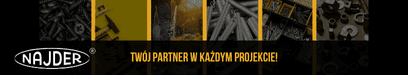 Baner sklepu Najder – „Twój partner w każdym projekcie"